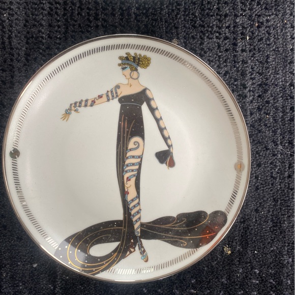 ⭐️Franklin Mint⭐️ House of Erté Set of 6 Sevenarts Porcelain Collector Plates - Picture 5 of 8
